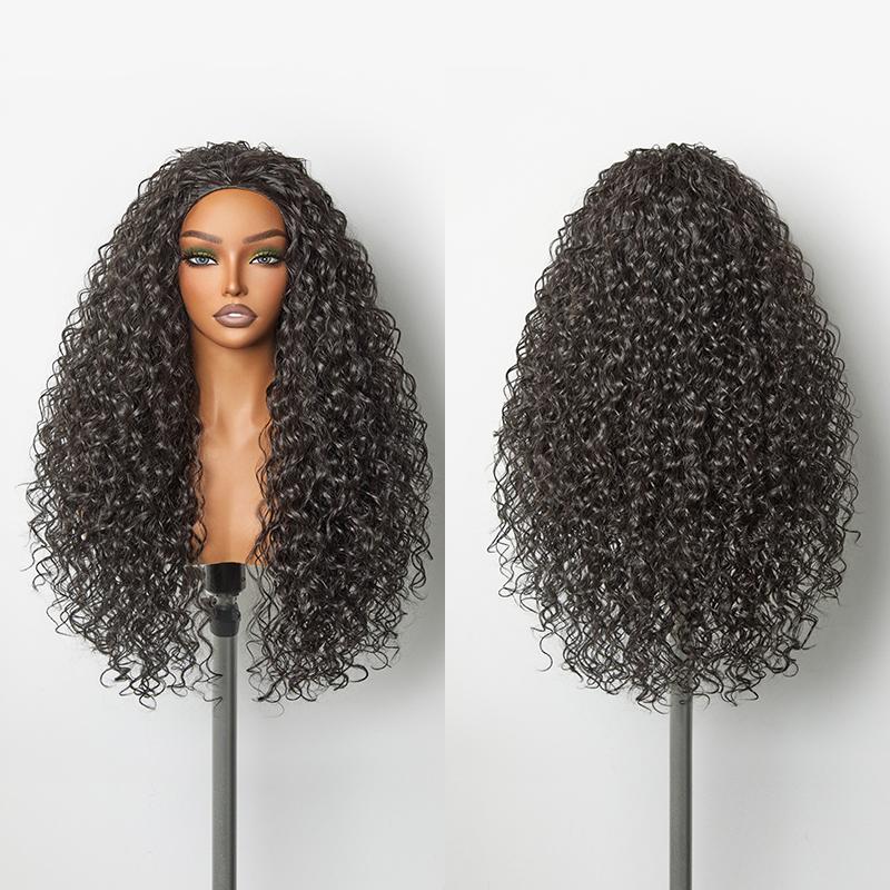 Blend Human Hair Shaggy Waves 3-in-1 Half Wig